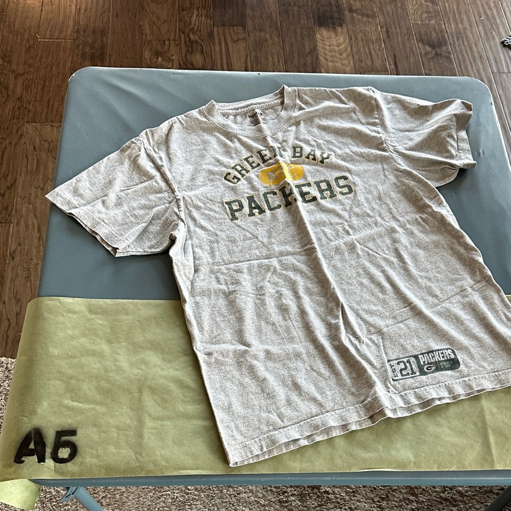 Reebok Gray Packers Short Sleeve Tee